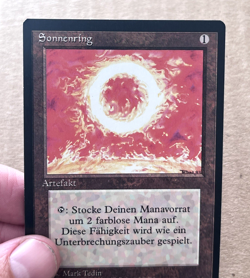 Magic The Gathering Sol Ring Sonnenring German 3rd Edition Revised Black Border - Image 2