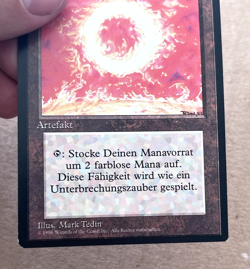 Magic The Gathering Sol Ring Sonnenring German 3rd Edition Revised Black Border - Image 3