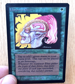 Magic The Gathering Llanowar Elves Beta MTG Card Green English Vintage - Image 2