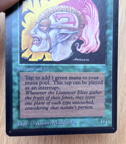 Magic The Gathering Llanowar Elves Beta MTG Card Green English Vintage - Image 3