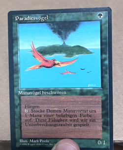 Magic The Gathering Birds of Paradise German 3rd Edition Black Border FBB Green - Image 2
