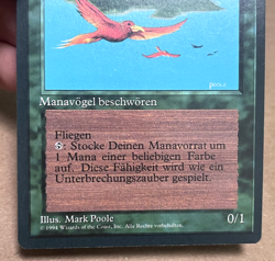 Magic The Gathering Birds of Paradise German 3rd Edition Black Border FBB Green - Image 3