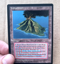 Magic The Gathering Volcanic Island German Card 3rd Edition Revised Black Border - Image 2