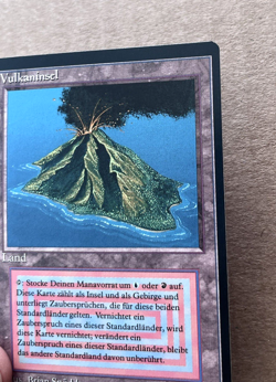 Magic The Gathering Volcanic Island German Card 3rd Edition Revised Black Border - Image 3