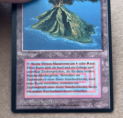 Magic The Gathering Volcanic Island German Card 3rd Edition Revised Black Border - Image 4