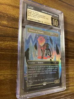 MTG✨PRINCE OF THRALLS Brdless/Ext Art FOIL✨SLD CGC 10 PRISTINE Mythic Creature - Image 3