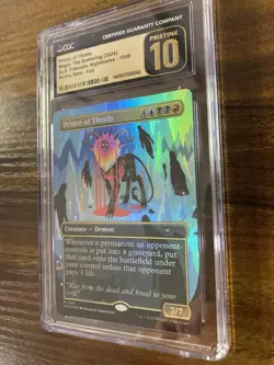 MTG✨PRINCE OF THRALLS Brdless/Ext Art FOIL✨SLD CGC 10 PRISTINE Mythic Creature - Image 4