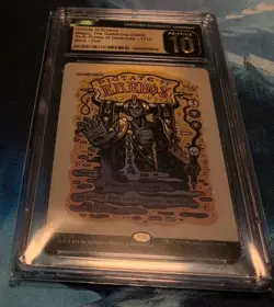 Graded CGC 10 Pristine DICTATE OF EREBOS Secret Lair Foil Prints of Darkness MTG - Image 4