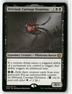 Drivnod, Carnage Dominus 90 NM MTG Phyrexia: All Will Be One Magic - Image 1