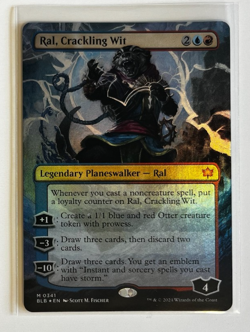 MTG - Bloomburrow - Ral, Crackling Wit Borderless Foil - Mythic 0341 - Image 1