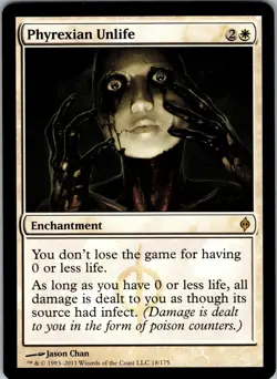 Phyrexian Unlife New Phyrexia Rare NM Magic: The Gathering 18 Normal - Image 1