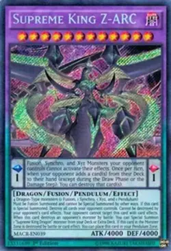 Supreme King Z-ARC - Unlimited Maximum Crisis MP YuGiOh - Image 1