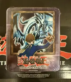 Yu-Gi-Oh! 2002 Collector’s Tin Blue Eyes White Dragon Factory Sealed/New - Image 1