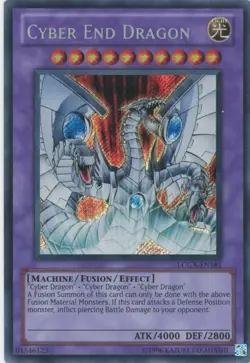 Yugioh Cyber End Dragon LCGX-EN181 Secret Rare LP - Image 1