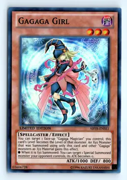 Yu-Gi-Uh Gagaga Girl #ABYR-ENSE1 Abyss Rising tcg LP - Image 1