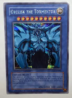 Yu-Gi-Oh! Obelisk the Tormentor JMP-EN004 Limited Edition Secret Rare MP - Image 2