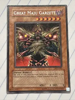 Yu-Gi-Oh! TCG Great Maju Garzett DCR-063 Dark Crisis Unlimited Rare MP - Image 1