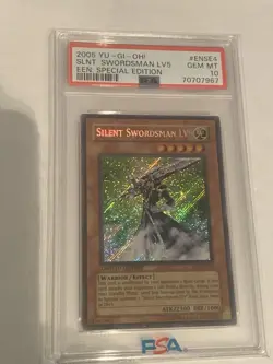 2005 YU-GI-OH! SILENT SWORDSMAN LV5 EEN SPECIAL EDITION #ENSE4 PSA 10 - Image 1