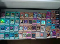 Yugioh 80 Card lot bundle includes rareU shiny stuff, exact as pictured YUG5 - Image 1