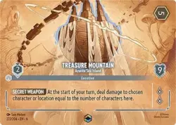 Lorcana Treasure Mountain - Azurite Sea Island (Enchanted) NM Holofoil - Image 1