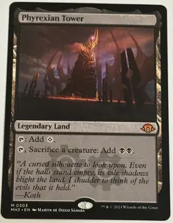 MTG English Phyrexian Tower NM Normal Modern Horizons 3 - Image 1