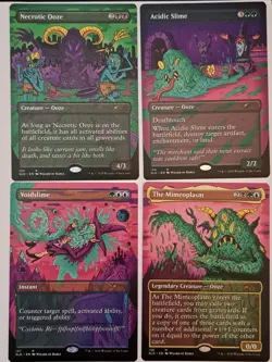 Secret Lair Oozes The Mimeoplasm, Acidic Slime, Voidslime, Necrotic Ooze LP MTG - Image 1