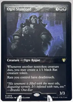 Ogre Slumlord 0518 Etched Foil Commander Masters CMM MTG NM - Image 1