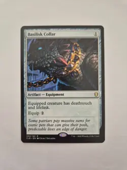 MTG ~ Basilisk Collar ~ Battle For Baldur's Gate ~ Near Mint ~ Rare - Image 1