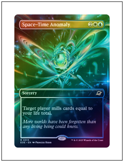 1x Space-Time Anomaly, Foil, Borderless Art, Magic MTG NM - Image 1