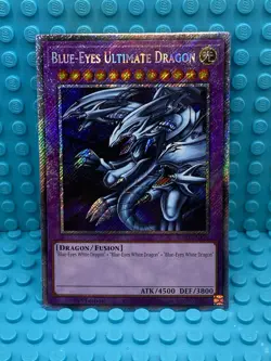 Yugioh! Blue-Eyes Ultimate Dragon RA03-EN178 Platinum Secret Rare NM - Image 1