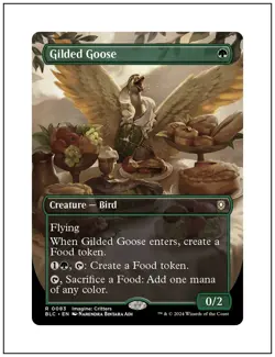 1x Gilded Goose, Borderless Art, Magic MTG NM - Image 1