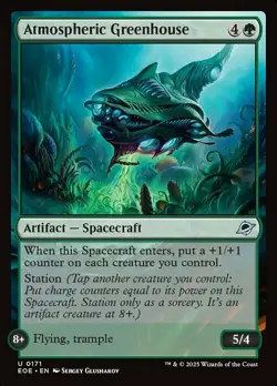 x4 Atmospheric Greenhouse - Foil U MTG Edge of Eternities M/NM, English - Image 1