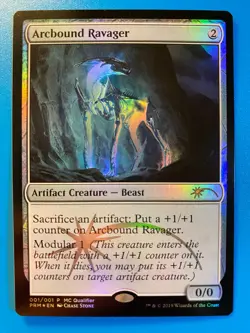 MTG 1x FOIL Arcbound Ravager WCMQ Promo Modern Magic the Gathering Card x1 NM - Image 1