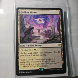 Godless Shrine Land Plains Swamp Shock Edge of Eternities EOE MTG Card R 0254 - Image 1
