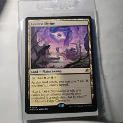 Godless Shrine Land Plains Swamp Shock Edge of Eternities EOE MTG Card R 0254 - Image 2