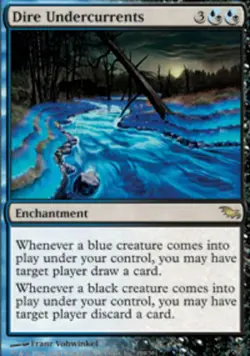 MTG Dire Undercurrents, Shadowmoor, Lightly Played, English - Image 1
