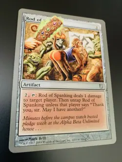 MTG Rod of Spanking LP Unhinged 127/140 - Magic The Gathering - Image 2