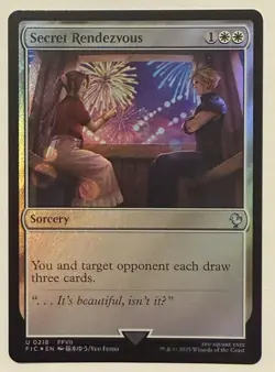 Secret Rendezvous Foil (0218) - Commander: Final Fantasy MTG Magic the Gathering - Image 1