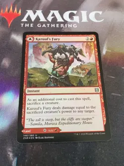 Mtg. Kazuul's Fury. Foil. Zendikar Rising. Nm - Image 1