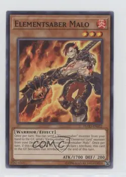Elementsaber Malo Unlimited YuGiOh Flames of Destruction #FLOD-EN022 0ob9 - Image 1