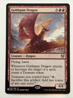 MTG The List Reprints Goldspan Dragon 139/285 NM Mythic - Image 1