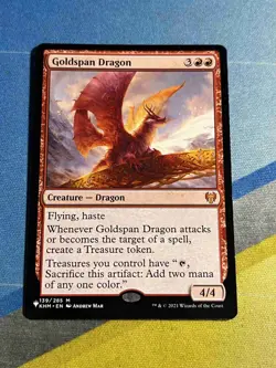 Magic the Gathering MTG The List GOLDSPAN DRAGON - Image 1