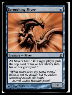 Time Spiral #75 Screeching Sliver - Image 1