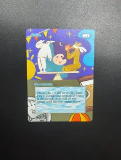 MTG Altered Art Stasis Revised Edition Hand Painted - Image 1