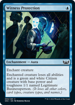 1x Witness Protection - Foil - Streets of New Capenna - Near Mint, English - MTG - Image 1