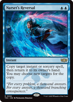 Narset's Reversal #92 | NM | Tarkir: Dragonstorm Commander TDC | Magic MTG - Image 1