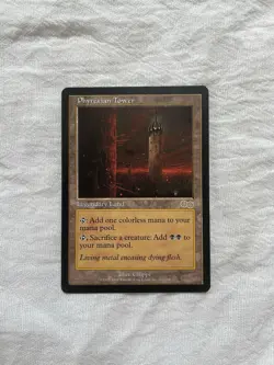 Phyrexian Tower Urza's Saga Regular LP/NM see photo/desc - Image 1