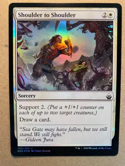 MTG 1x FOIL Shoulder to Shoulder Battlebond Pauper Magic the Gathering x1 NM - Image 1