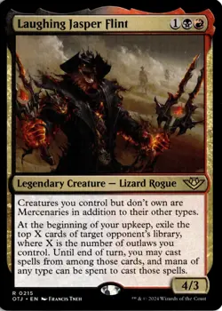 Laughing Jasper Flint (215) R Outlaws of Thunder Junction NM MTG - Image 1