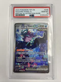 Pokemon TCG Walking Wake EX Special Illustration Rare 205/162 PSA 10 - Image 1